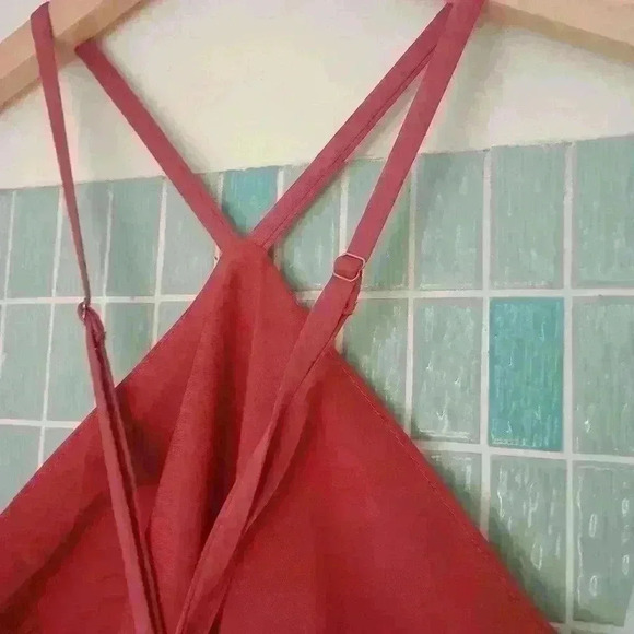 Lulu's Rooftop Party Halter Satin Mini Dress - Picture 6 of 12